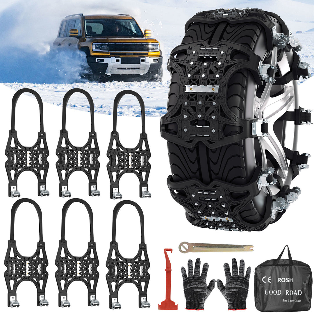 Sonnewelt Schneeketten Rutschfeste Reifen Auto Kette 6x