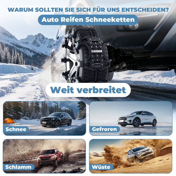 Sonnewelt Schneeketten Rutschfeste Reifen Auto Kette 6x