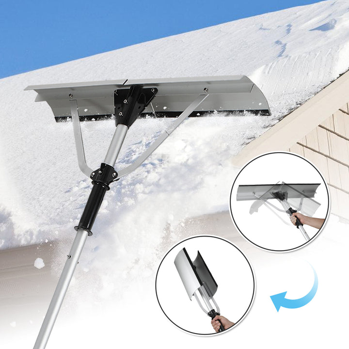 Sonnewelt Schneeschieber Dachräumer Alu klappbar 6.3m