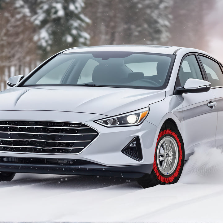 Sonnewelt 2x Schneesocken für Reifen Auto Reifensocken Verdickte