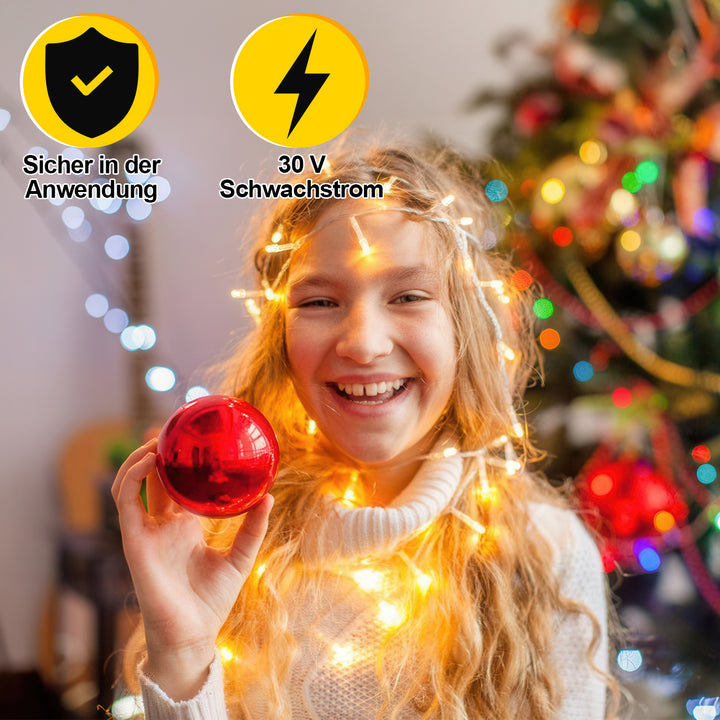Sonnewelt Solar Icicle String Lights with Remote Control 5m-15m
