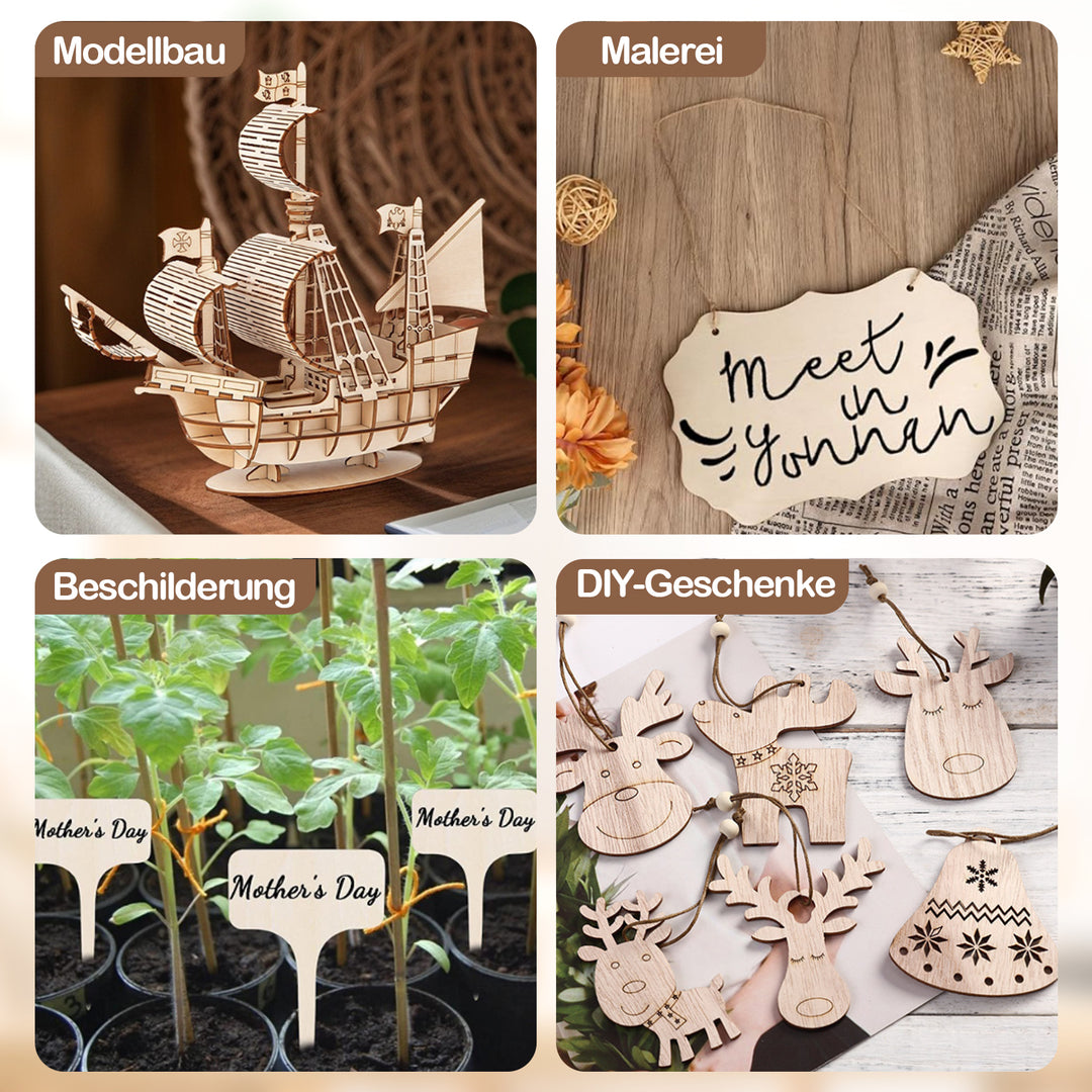 Sonnewelt Sperrholzplatte Lindenholz A3/A4 4-50 Stück