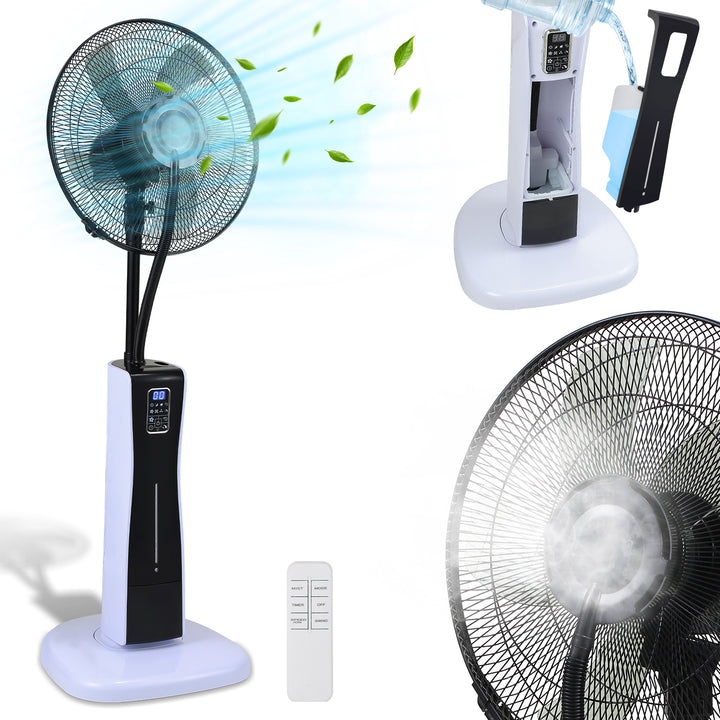 Sonnewelt Standventilator mit Wasserkühlung Ultraschall-Sprühnebel