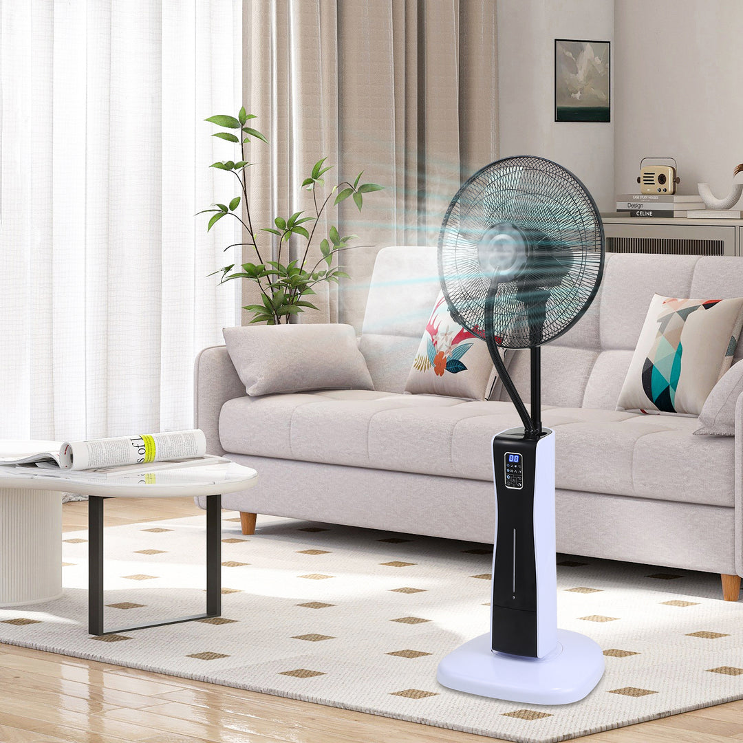 Sonnewelt Standventilator mit Wasserkühlung Ultraschall-Sprühnebel