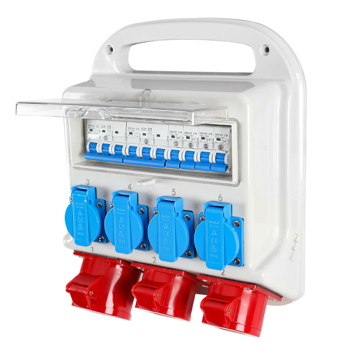 Sonnewelt power distributor 2 x CEE 16A 400V + 1 x CEE 32A 400V + 4 x 230V 5-pin