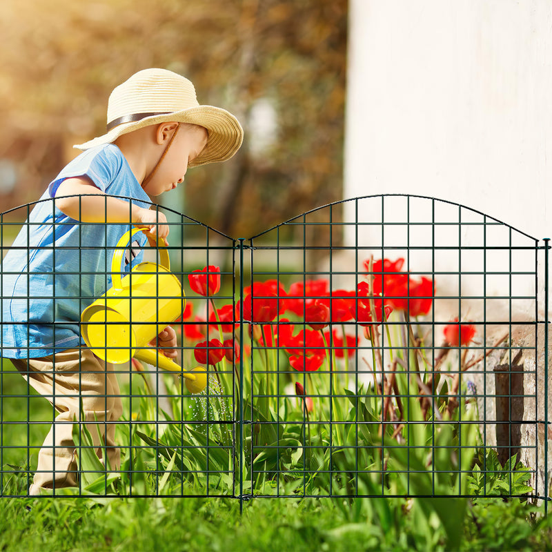 Sonnewelt pond fence garden fence 11-piece set