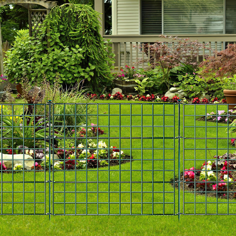 Sonnewelt pond fence garden fence 11-piece set