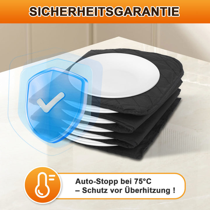 Sonnewelt Tellerwärmer Elektrisch 12 Teller Wärmer 200W