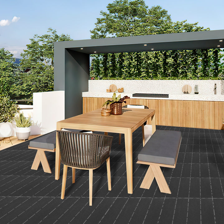 Sonnewelt Terrassenfliesen Kunststoffboden 30x30cm 11 Stück