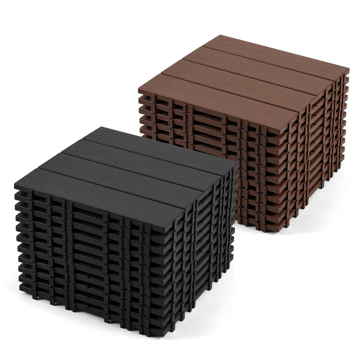 Sonnewelt Terrassenfliesen Kunststoffboden 30x30cm 11 Stück