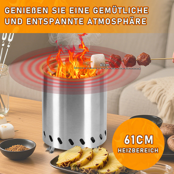 Sonnewelt Tischkamin Tischfeuerstelle Rauchfreie Edelstahl