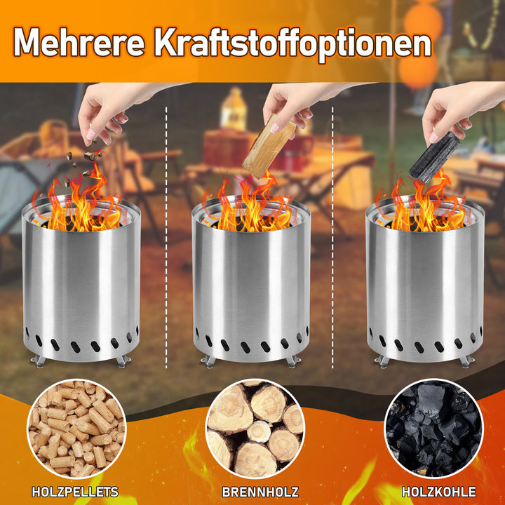 Sonnewelt Tischkamin Tischfeuerstelle Rauchfreie Edelstahl