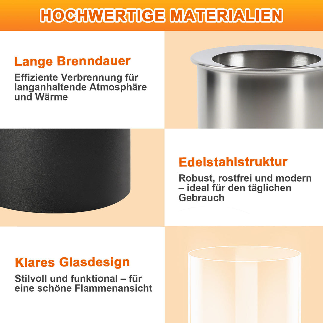 Sonnewelt Tischkamin Tischfeuer Bio Ethanol 170ml