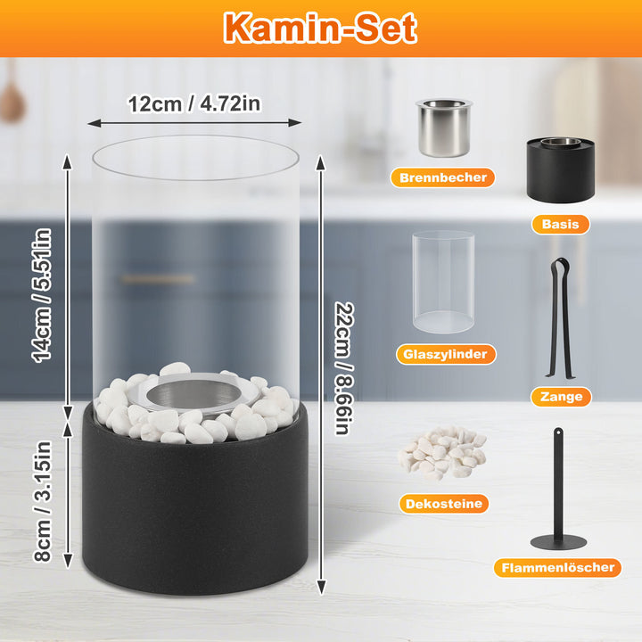 Sonnewelt Tischkamin Tischfeuer Bio Ethanol 170ml