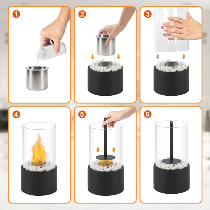 Sonnewelt Tischkamin Tischfeuer Bio Ethanol 170ml