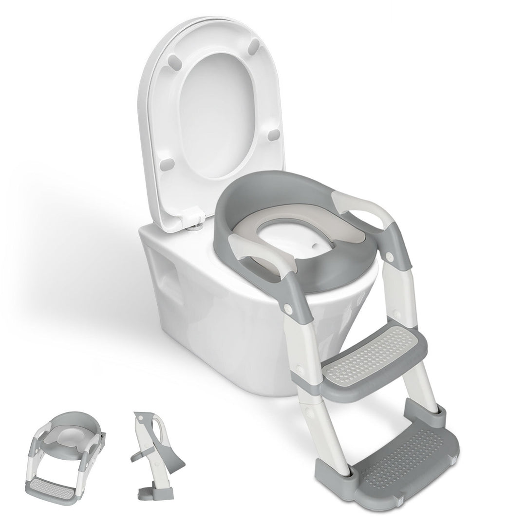 Sonnewelt Toilettensitz mit Treppe 2-in-1 Toilettentrainer