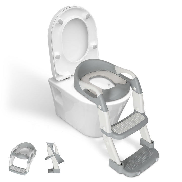 Sonnewelt Toilettensitz mit Treppe 2-in-1 Toilettentrainer