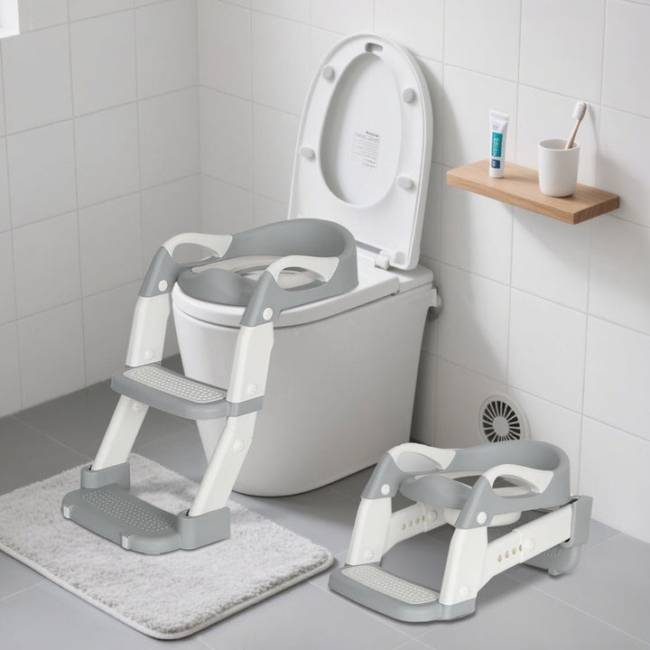 Sonnewelt Toilettensitz mit Treppe 2-in-1 Toilettentrainer
