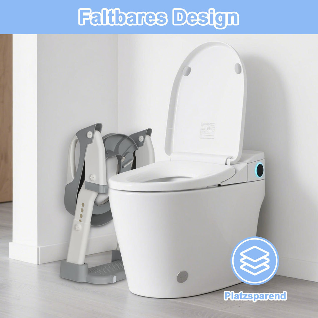 Sonnewelt Toilettensitz mit Treppe 2-in-1 Toilettentrainer