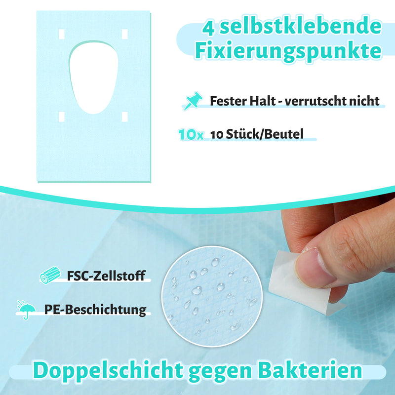 Sonnewelt Toilettensitzbezug WC Einweg 60x40cm