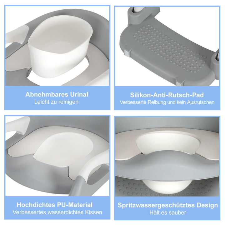 Sonnewelt Toilettensitz mit Treppe 2-in-1 Toilettentrainer