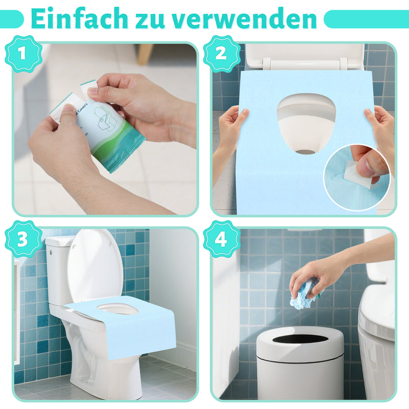 Sonnewelt Toilettensitzbezug WC Einweg 60x40cm