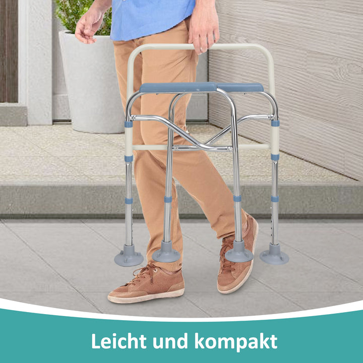 Sonnewelt Toilettenstuhl Faltbar Höhenverstellbar inkl. Eimer