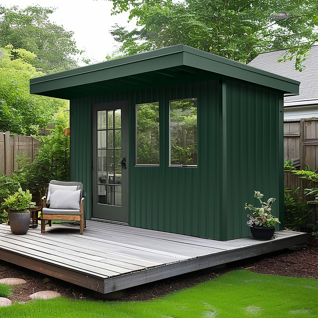 Sonnewelt 12X Dachblech Trapezblech Metall Anthrazit/Grün