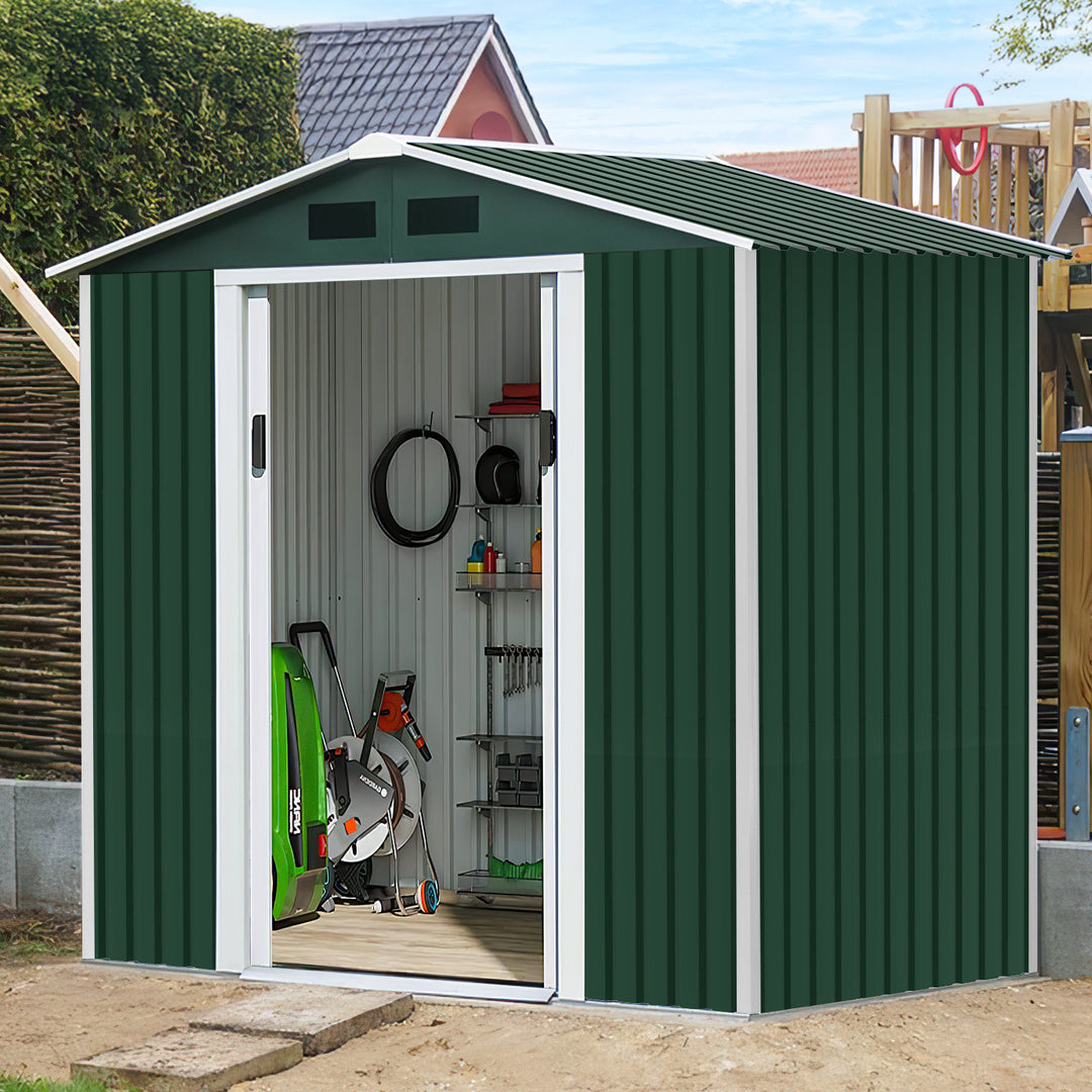 Sonnewelt 12X Dachblech Trapezblech Metall Anthrazit/Grün