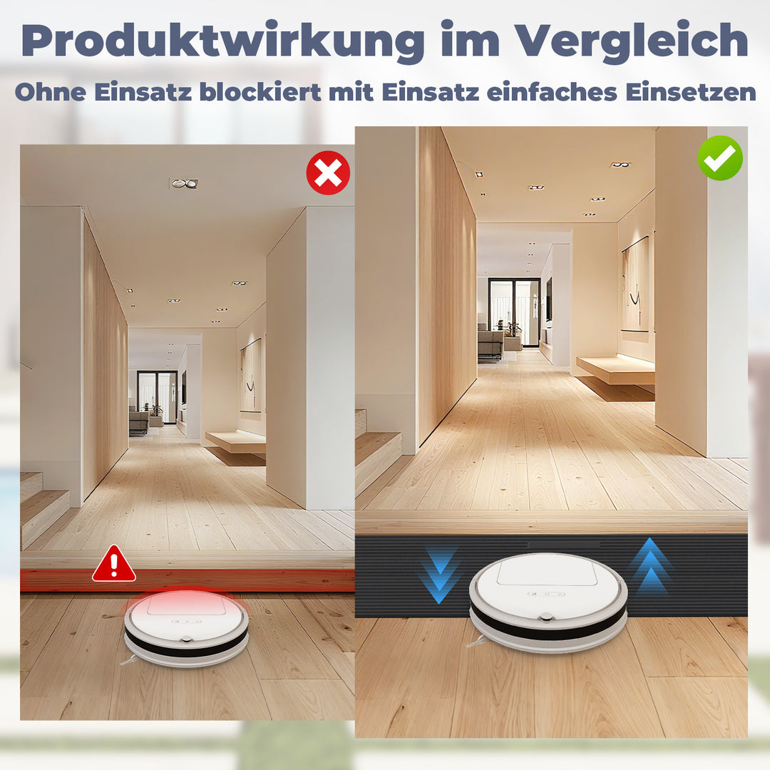 Sonnewelt Türschwellenrampe Rollstuhlrampe Gummi 1,5-4,5 cm
