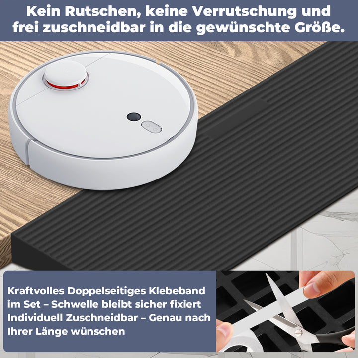 Sonnewelt Türschwellenrampe Rollstuhlrampe Gummi 1,5-4,5 cm