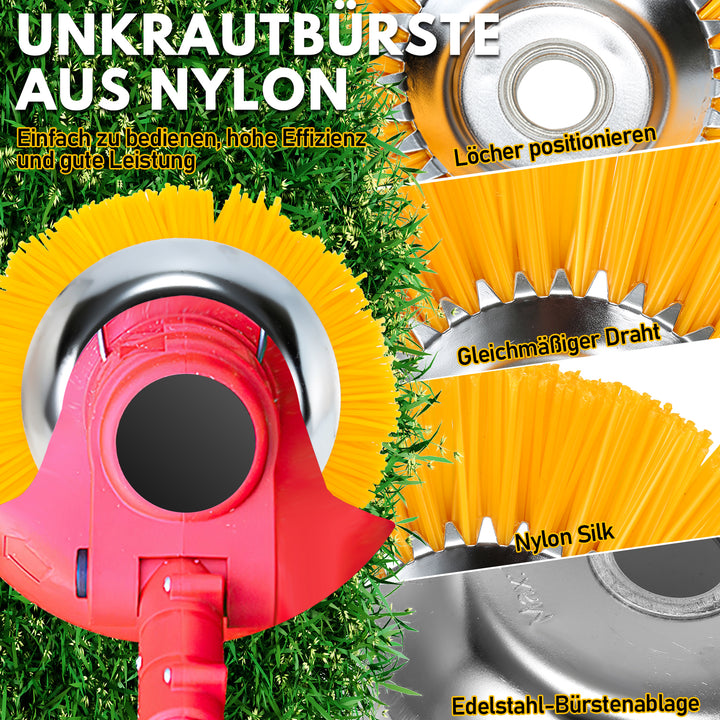 Sonnewelt weed brush for brush cutter nylon wire brush