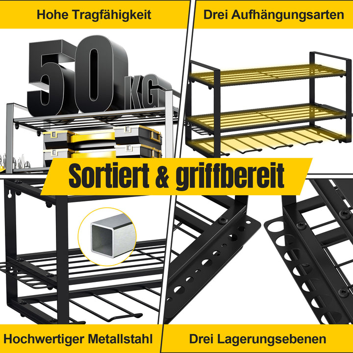 Sonnewelt Werkzeughalter Wandhalterung 50kg Tragen