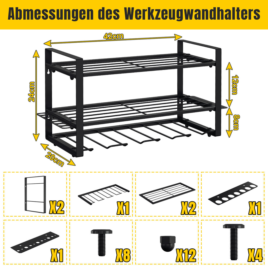 Sonnewelt Werkzeughalter Wandhalterung 50kg Tragen