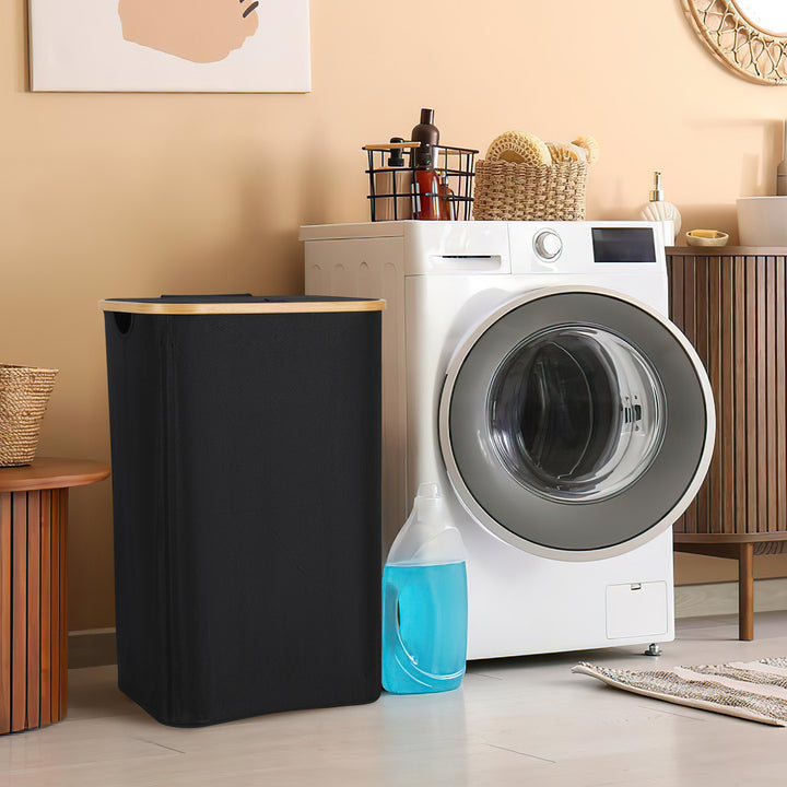 Sonnewelt Wäschekorb Waschesammler mit Deckel 100/145/160L