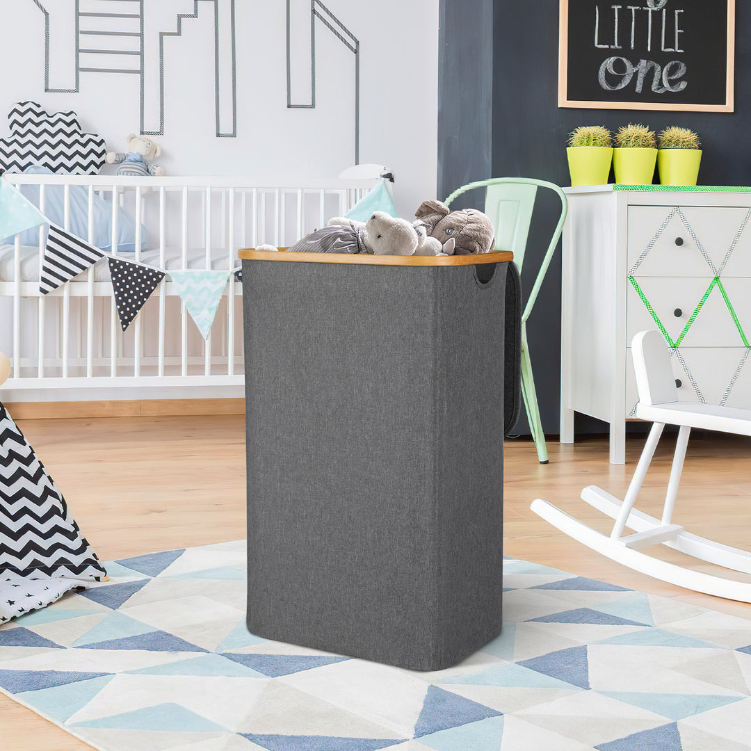 Sonnewelt Wäschekorb Waschesammler mit Deckel 100/145/160L