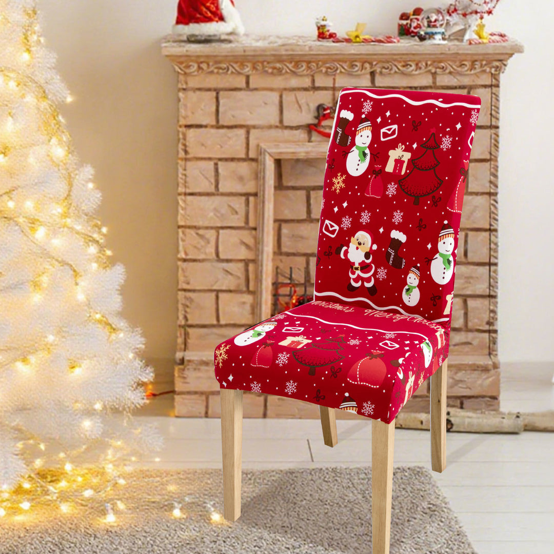 Sonnewelt Weihnachtliche Stuhlhussen Universelle 6er Set