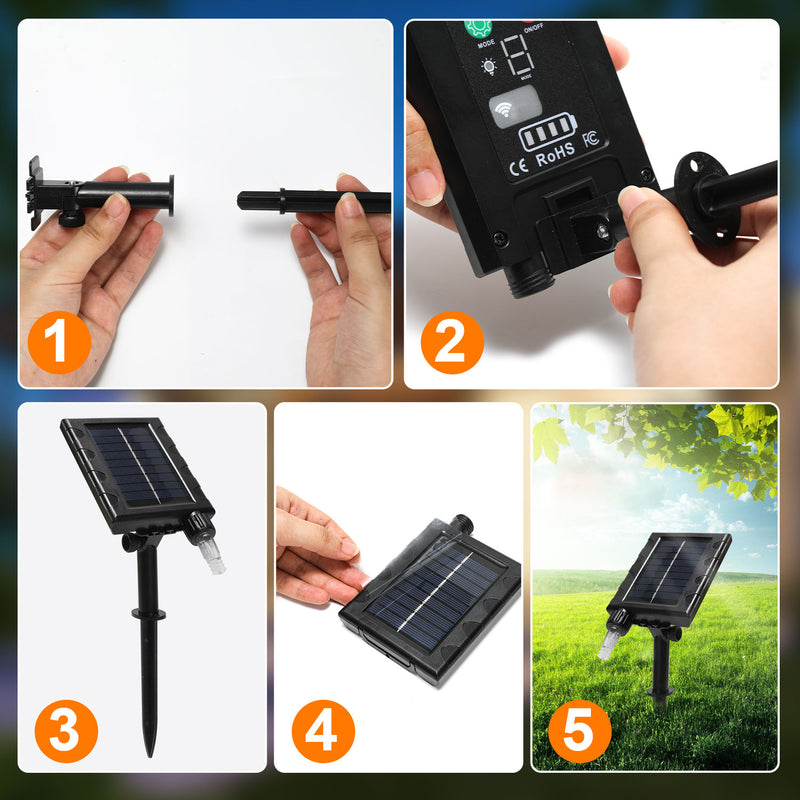Sonnewelt LED light net solar with remote control