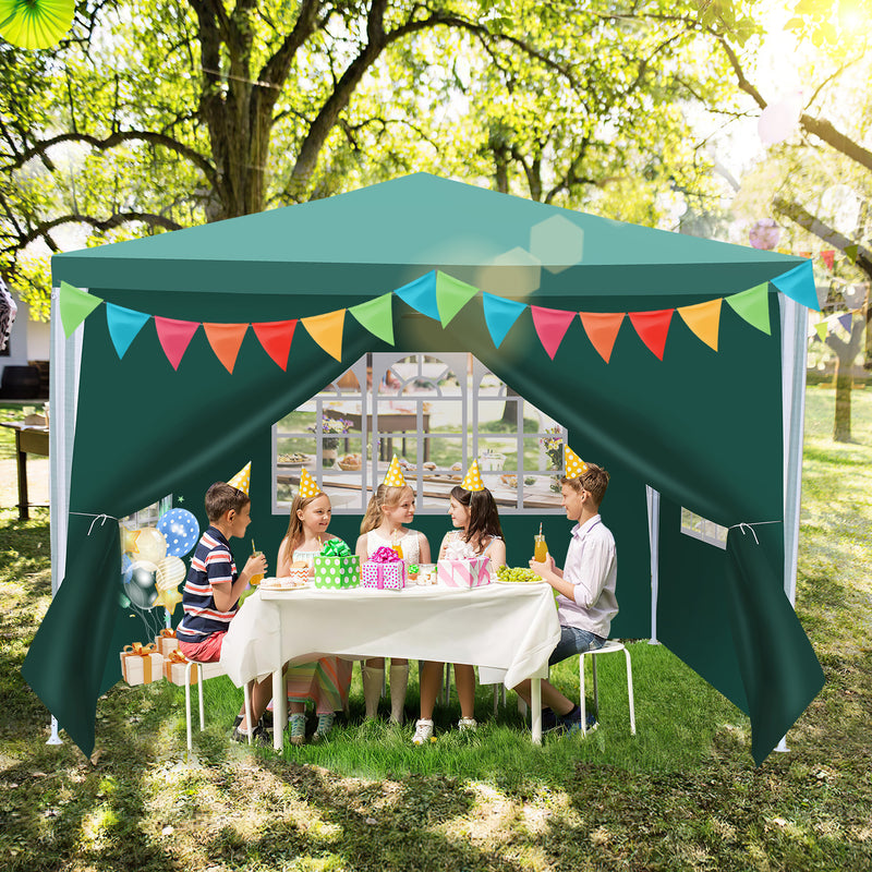 Sonnewelt Pavillon 3x3m Partyzelt Wasserdicht mit Seitenteilen