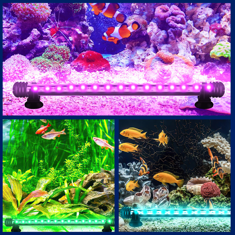 Sonnewelt LED Aquarium Beleuchtung IP67 RGB Timing-Funktion
