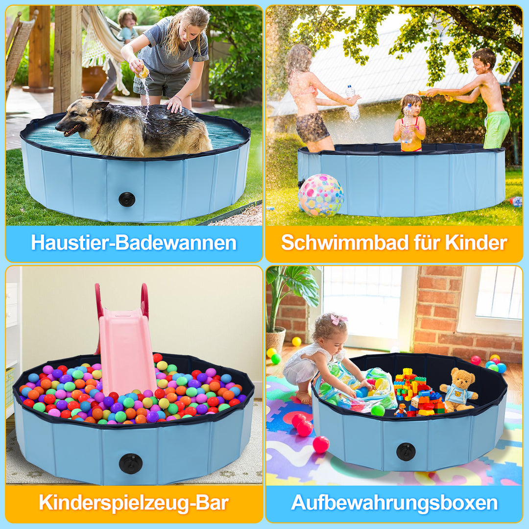 Sonnewelt Hundepool Faltbarer Swimmingpool