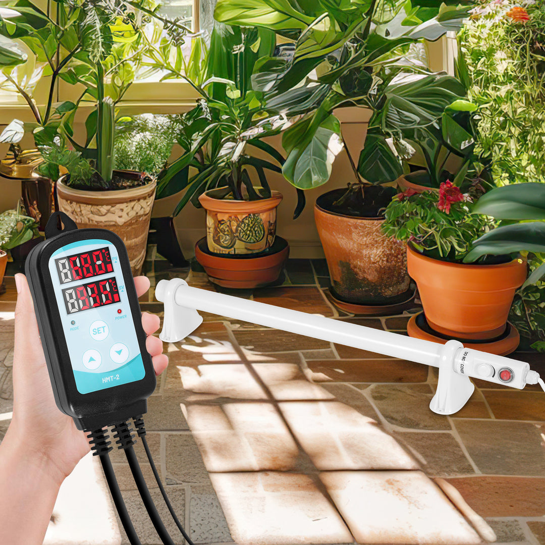 Sonnewelt Gewächshausheizung Elektrische Heizung mit Thermostat