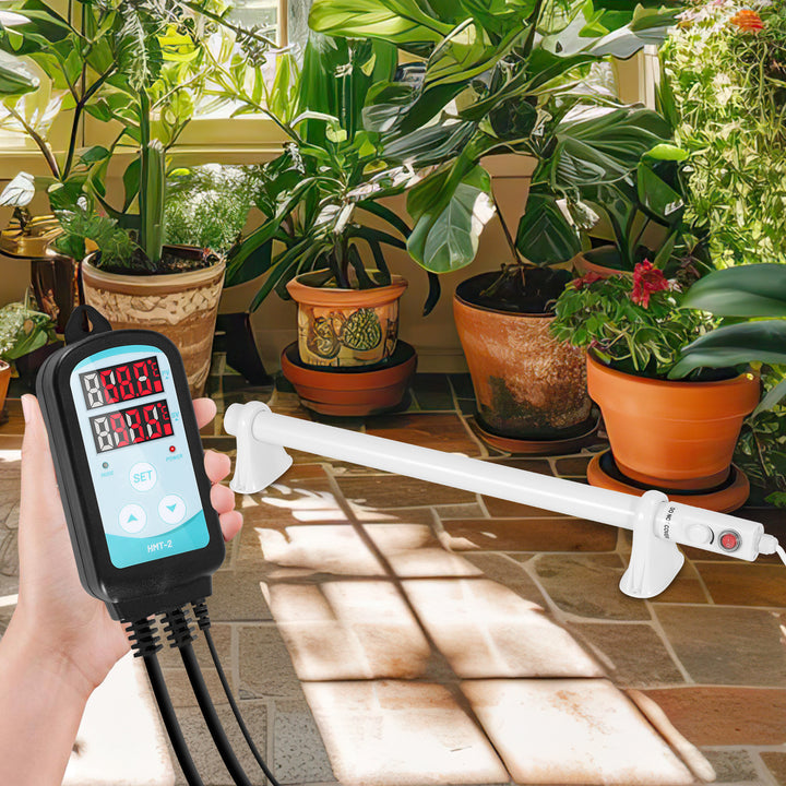 Sonnewelt Gewächshausheizung Elektrische Heizung mit Thermostat