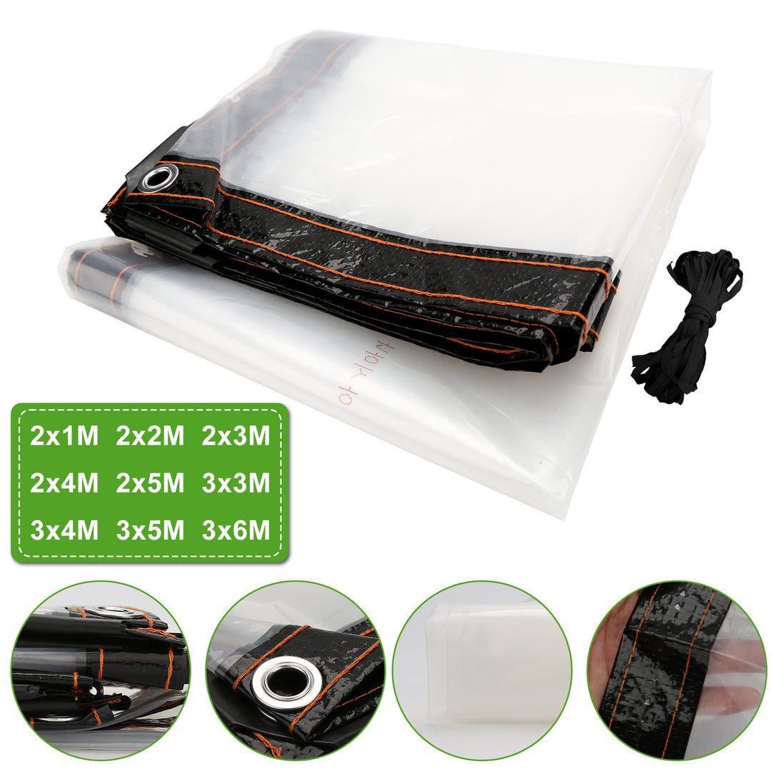 Sonnewelt Transparent Tarpaulin Waterproof with eyelets