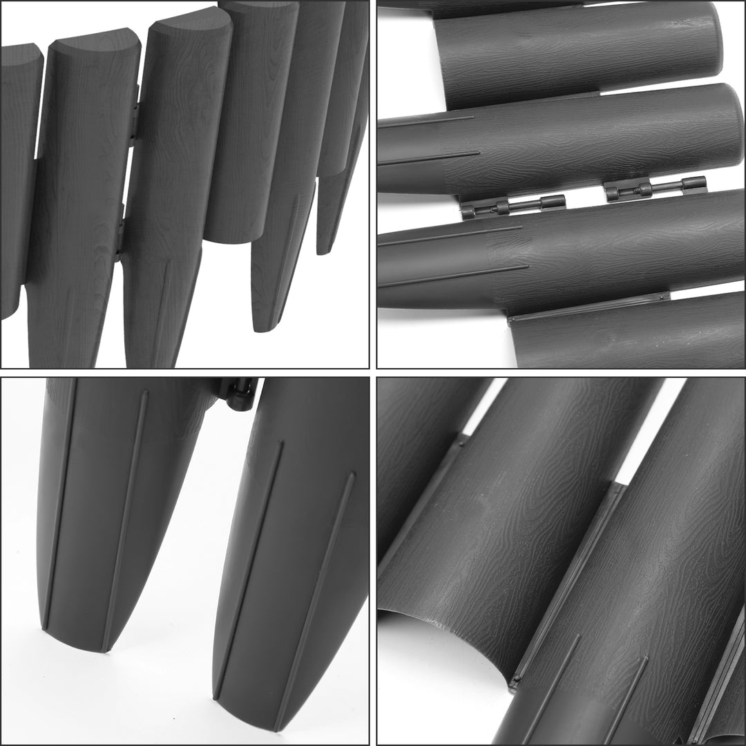 Sonnewelt plastic lawn edge wood look