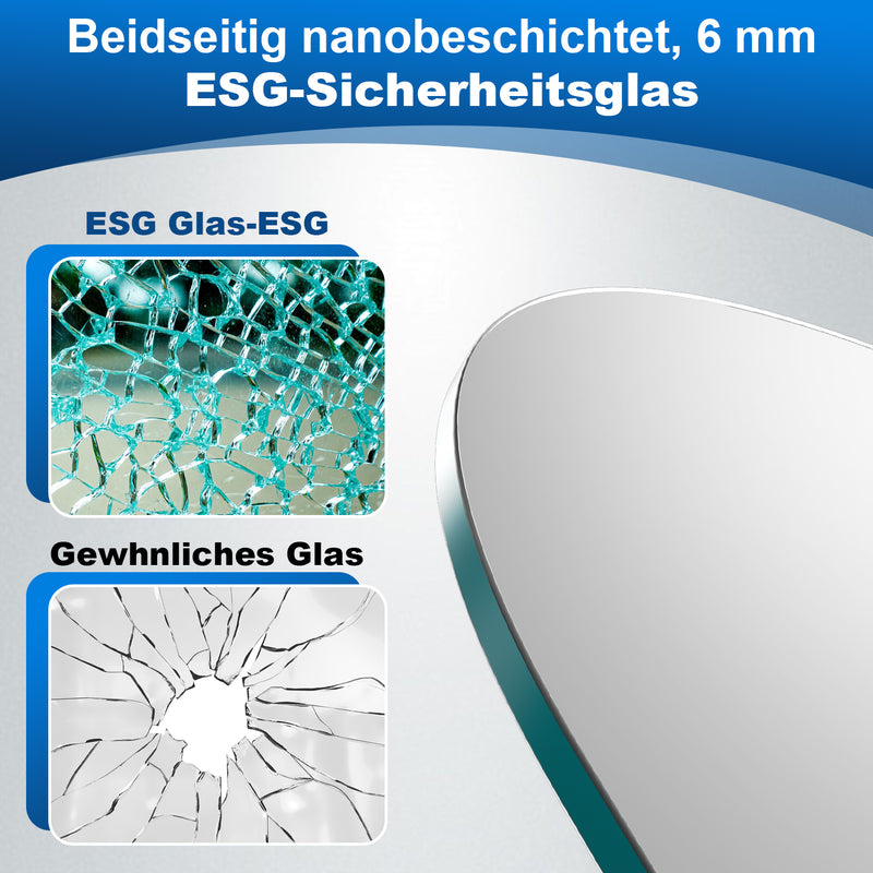 Sonnewelt Duschwand für badewanne Faltbare Glas Duschtrennwand