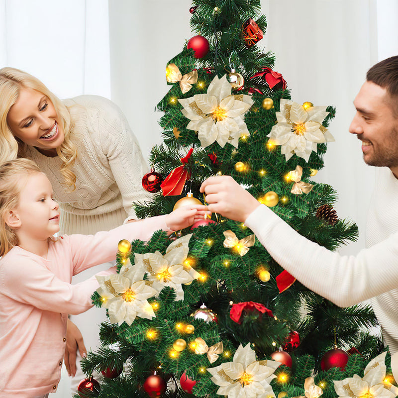 Sonnewelt Weihnachtsgirlande 2.7m mit Blumen