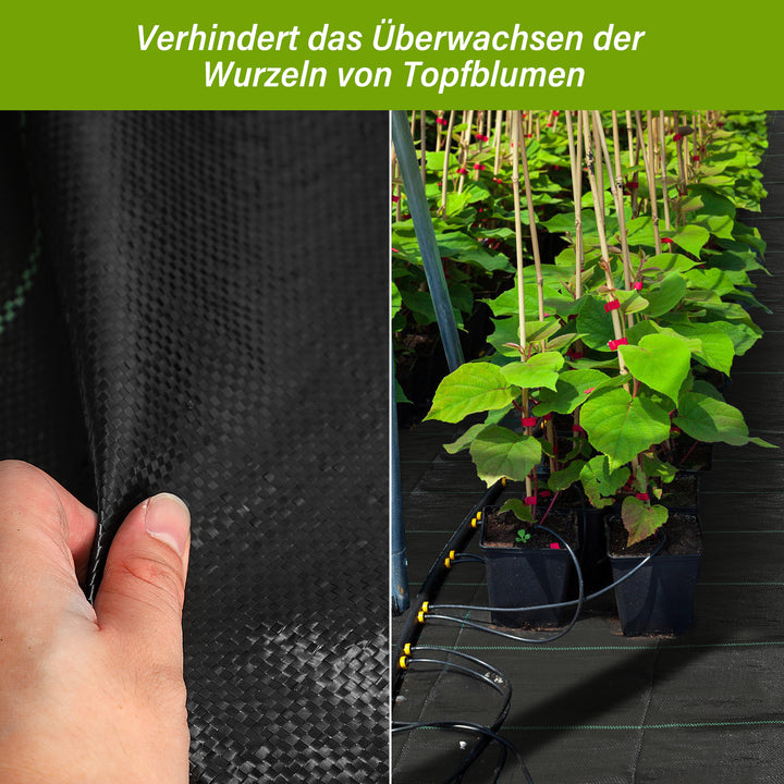 sonnewelt 1-4m weed control fleece ground fabric tear-resistant