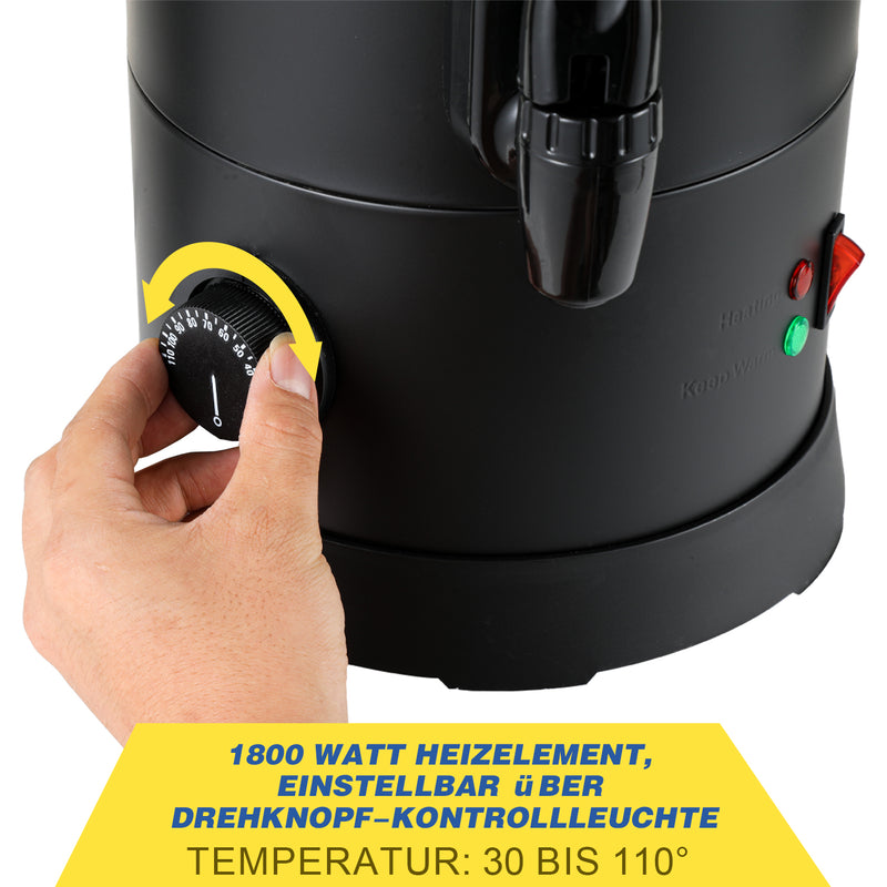 Sonnewelt Glühweinkocher Heißwasserspender 10L