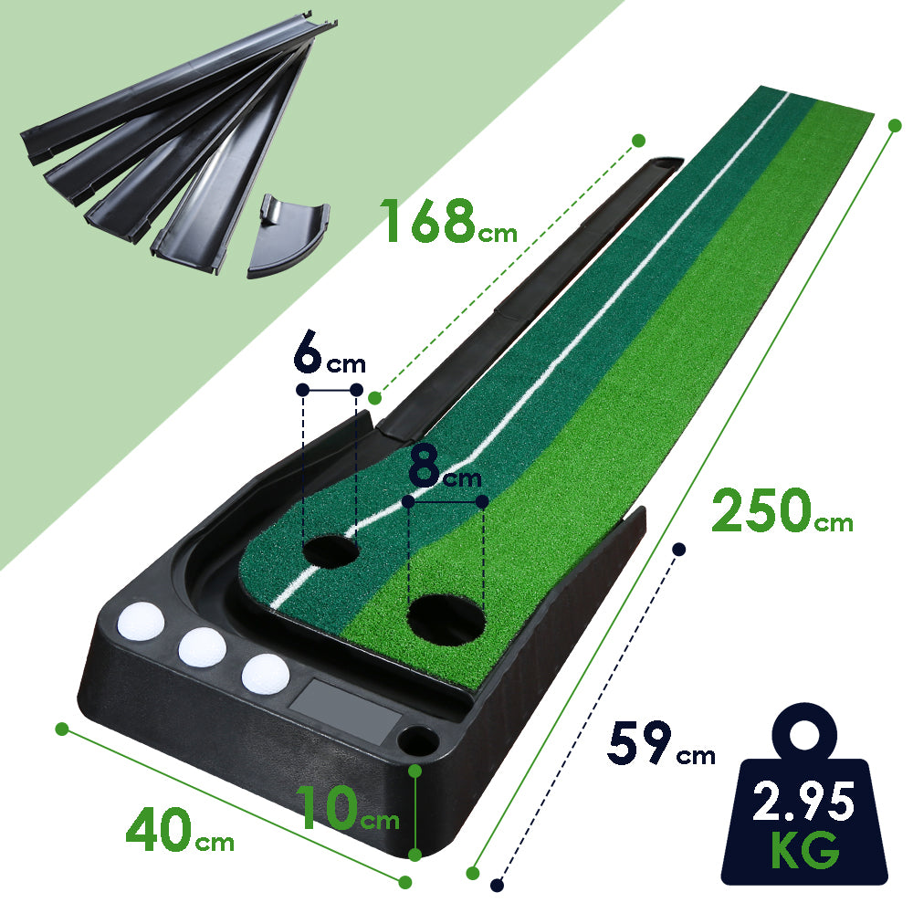 Sonnewelt Golf Putting Mat Auto Return Golf Mat